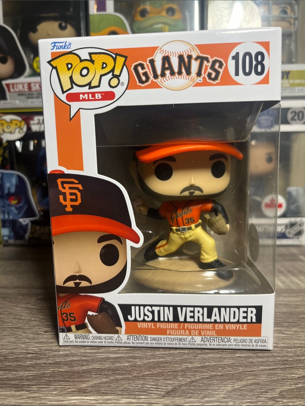 Funko Pop! MLB Justin Verlander - Orange, Black, Yellow